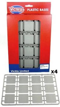 Victrix Plastic Bases Set 2--48 bases measuring 40mm x 40mm--THREE IN STOCK! #0