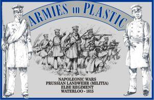 Prussian Landwehr (Militia)--Elbe Regiment Waterloo--1815 (Gray) 20 in 8 Poses #0