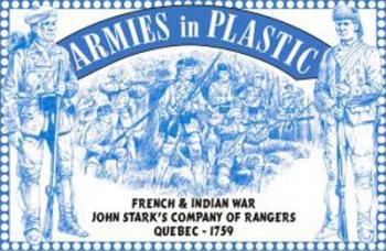 F&I War John Stark's Rangers, Quebec, 1759 (Blue)--16 in 8 Poses #0