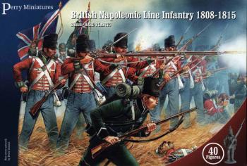 British Napoleonic Line Infantry Box Set--forty 28mm plastic figures--AWAITING RESTOCK. #0