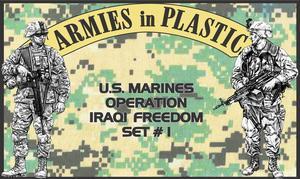 U.S. Marines--Operation Iraqi Freedom Set #1--18 figures in 6 poses (tan) #0