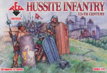 Hussite Infantry, 15th Century--1:72nd scale unpainted plastic figures--NINE IN STOCK. #0