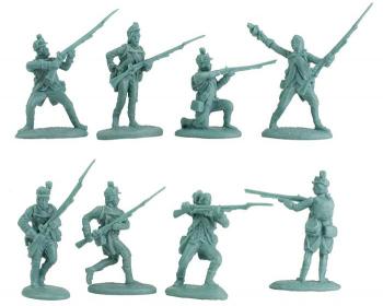 American Light Infantry--16 figures in 8 Poses #0