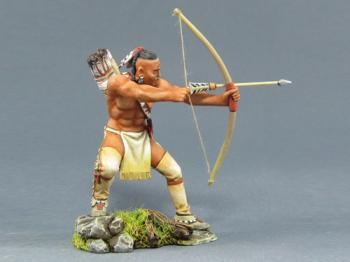 Apache Warrior Firing with Bow--single figure #0