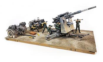 1/32 FlaK 36 w/sd.202 Tow Vehicle Diecast Model w/Figures (Gray) -- FOUR IN STOCK! #0