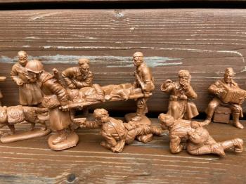 WWII Russian Hospital--12 figures in 12 poses--color varies--AWAITING RESTOCK. #1