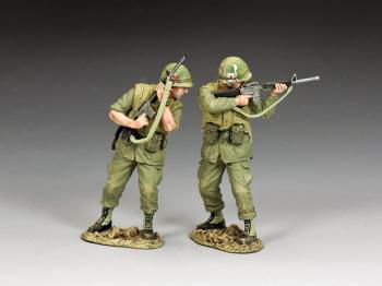 "Cautiously Advancing"--two Vietnam-era U.S. Grunts #0