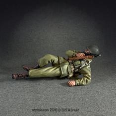 Image of U.S. Infantry Officer Prone--single figure