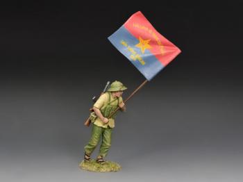 NVA Flagbearer--single Vietnam-era figure with flag #7