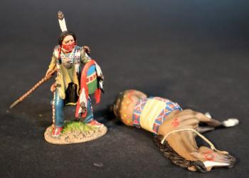 Chief Comes In Sight, The Battle Where the Girl Saved Her Brother, 17th June 1876, The Black Hill Wars, 1876-1877, Thunder on the Plains--single figure and dead horse #6
