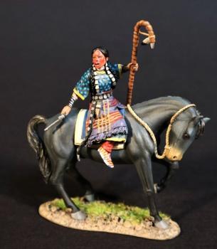 Moving Robe Woman, The Battle Where the Girl Saved Her Brother, 17th June 1876, The Black Hill Wars, 1876-1877, Thunder on the Plains--single mounted figure #0