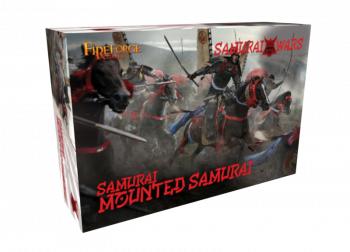 Image of 28mm Samurai Wars: Samurai Mounted--twelve unassembled mounted plastic figures-