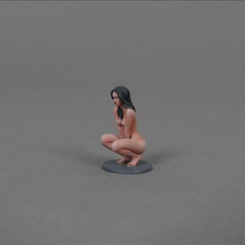 Image of Squatting Slave Girl (black hair unbound), The Glory That Was Rome!--single squatting figure -- FUTURE RELEASE/STRICTLY LIMITED!