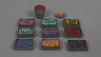 Image of Exotic Fruit Set--eleven pieces----TWO AVAILABLE TO ORDER.