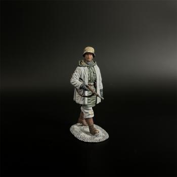 Image of LSSAH Rifleman Marching in Winter Clothing, Battle of Kharkov--single figure