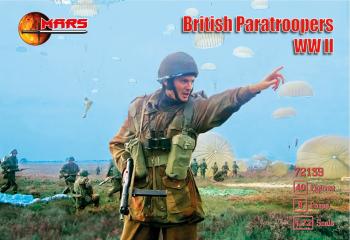 Image of British Paratroopers, WWII--40 figures in 8 poses--FOUR IN STOCK.