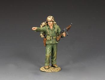 Pointing Marine 'Gunny'--single figure with M192 ‘Thompson’ Submachine Gun and pack #4