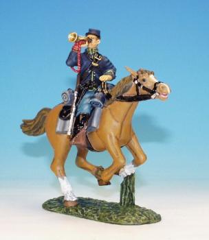 Mounted Union Cavalry Bugler--single mounted figure--RETIRED. - LAST ONE! #0