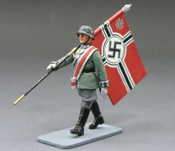 Image of German Wehrmacht Flagbearer Marching--RETIRED. ONE AVAILABLE! 