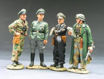Image of Commander's Conference--four figures--RETIRED. - ONE AVAILABLE!