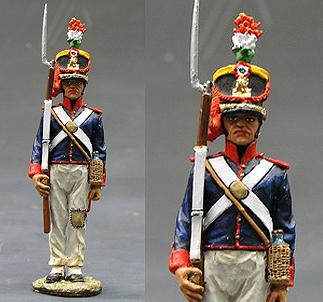 Mexican Infantry Standing at Attention (No Mustache)--single figure--RETIRED. #5