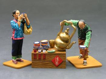 Herbal Tea Set (Matte finish)--two figures and tea set #0