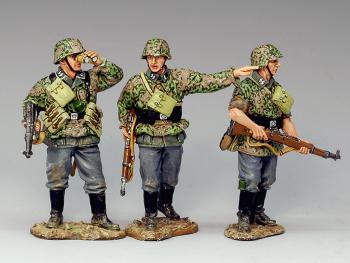 Over There!--three German Infantry figures--RETIRED--LAST ONE!! #0