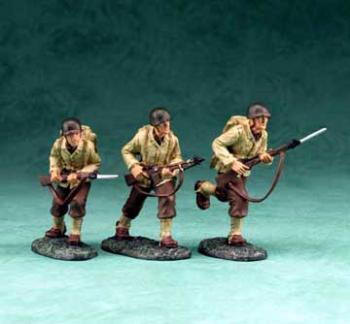 U.S. Big Red One Infantry #2--three figures--RETIRED--LAST TWO!! #0