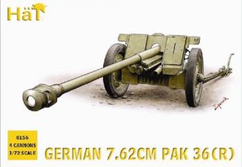 WWII German 7.62cm PaK36(R) Anti-Tank Gun - 4 guns w/ crews #0