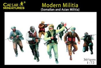Image of Modern Militia (Asian and Somalian Militia)--36 figures in 12 poses--AWAITING RESTOCK.