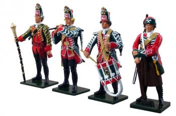 British 45th Regiment Command Set #1, 1755-1763--four figures--RETIRED--LAST TWO! #0