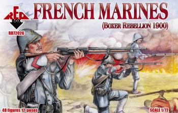 Image of French Marines, Boxer Rebellion 1900--48 figures in 12 poses -- SIX IN STOCK!