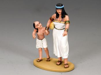 Egyptian Mother & Son--two figures on single base--RETIRED. #0