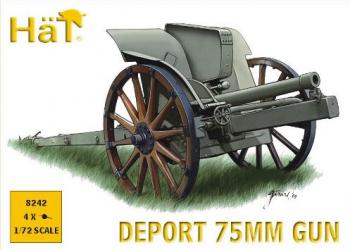 WWI Italian 75mm Deport Gun--4 deport guns (no crew) #0