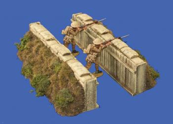 Image of Slit Trench (Grass version)--two pieces 7" long x 1.75" high--TWO IN STOCK.