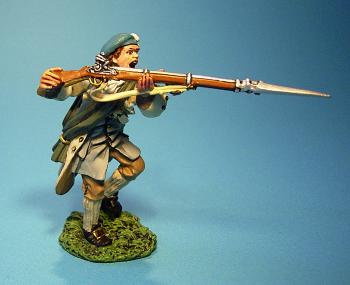 Lowland Infantry Attacking With Musket #2--single figure #0