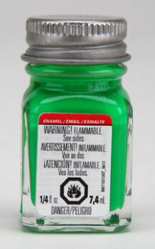 Green Fluorescent Enamel Paint--1/4 oz. bottle #1