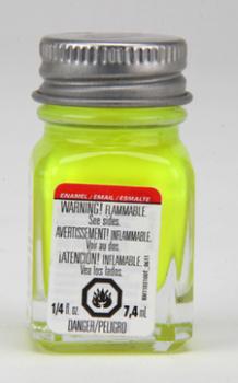 Yellow Fluorescent Enamel Paint--1/4 oz. bottle #0