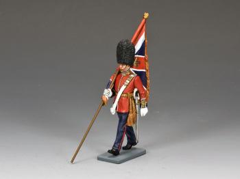 British Guard, Marching Officer with King's Colour--single figure with flag #0