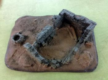 Image of Desert Ruin with well (15.5 x 12 x 4 inches) Painted--TWO IN STOCK.
