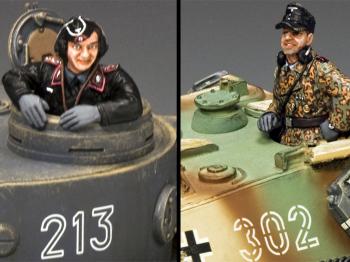 Image of German Tank Commanders #2--two figures--RETIRED - ONE AVAILABLE! 