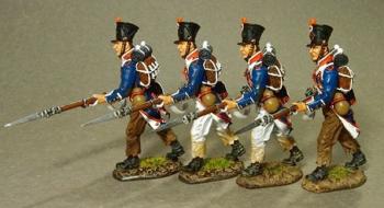 Fusilier Advancing Box Set #1--French Line Infantry 66th Line, 3rd Company--four figures--RETIRED--LAST ONE!! #0