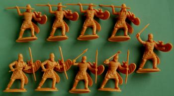 Persian Kardakes Infantry with Javelin & Axe (1 Officer + 4 Javelin-Throwers + 4 Axe-men) #0
