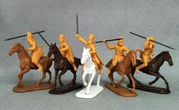 Persian Light Cavalry --5 Mounted Javeliners & Spearmen #0
