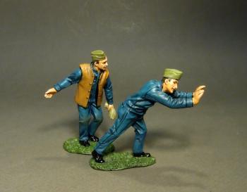 Image of Two British Mechanics, Pushing and Pulling, KNIGHTS OF THE SKIES - LAST ONE!