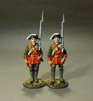 Two Line Infantry At Attention 2, The Pennsylvanian Provincial Regiment, The Raid on St. Francis, 1759--two figures--RETIRED--LAST ONE!! #19