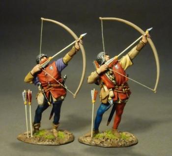 Two Yorkist Archers, The Retinue of John Howard, 1st Duke of Norfolk, The Battle of Bosworth Field 1485, The Wars of the Roses 1455-1487—two figures #0