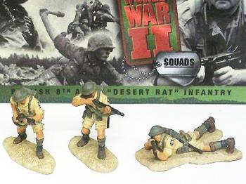 Image of British 8th Army Desert Rat Infantry--RETIRED--LAST TWO!!
