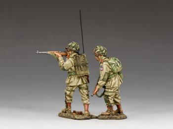 U.S. Paratroopers Covering Fire (82nd Airborne)--two figures--RETIRED. - LAST ONE! #8
