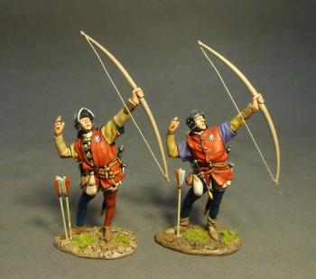 Two Yorkist Archers, The Retinue of John Howard, 1st Duke of Norfolk, The Battle of Bosworth Field, 1485, The Wars of the Roses, 1455-1485—two figures #0